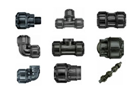 Metric poly compression fittings